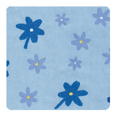 40 little flowers blue